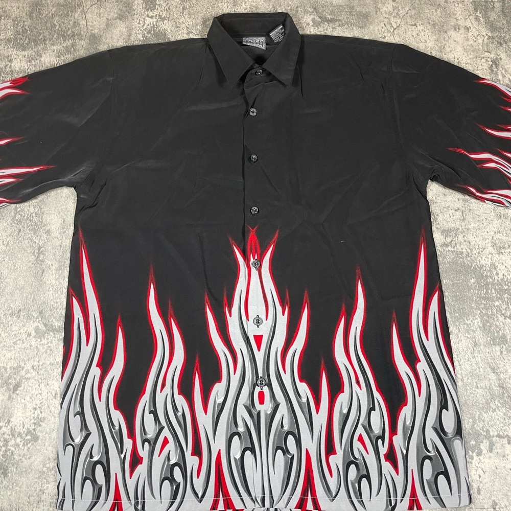 Y2K Flame Men's Shirt